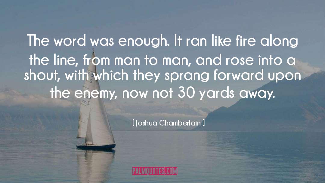 Printed Word quotes by Joshua Chamberlain