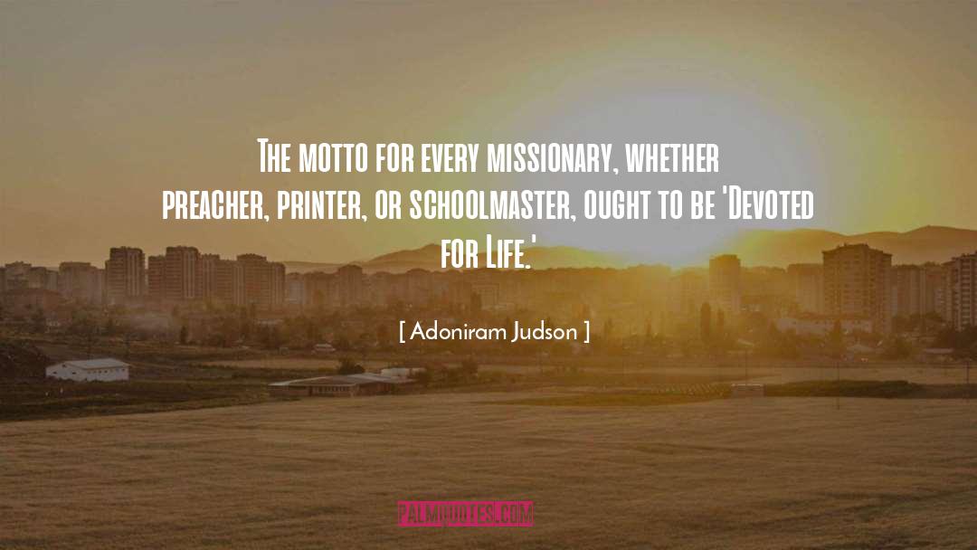 Printer quotes by Adoniram Judson