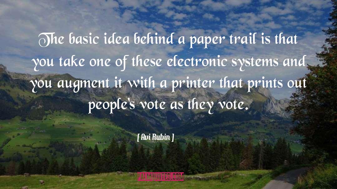 Printer quotes by Avi Rubin