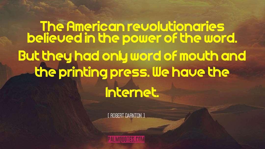 Printing Press quotes by Robert Darnton