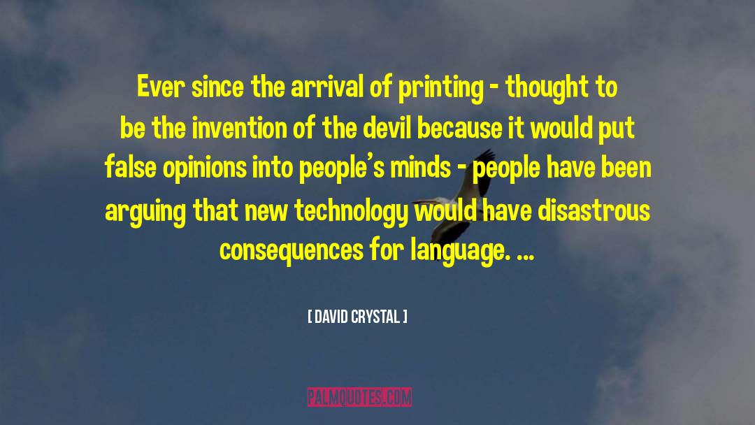 Printing quotes by David Crystal
