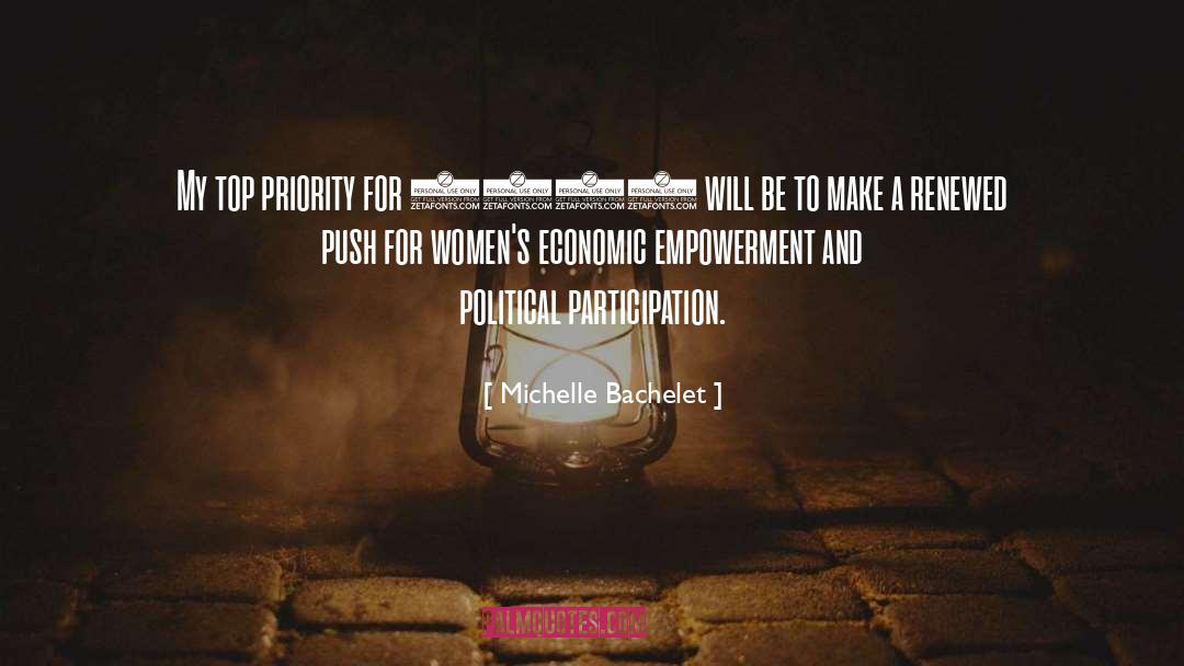 Priorities quotes by Michelle Bachelet