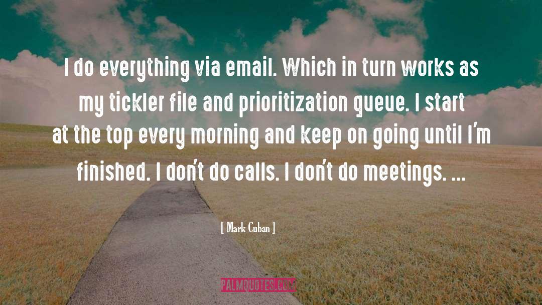 Prioritization quotes by Mark Cuban