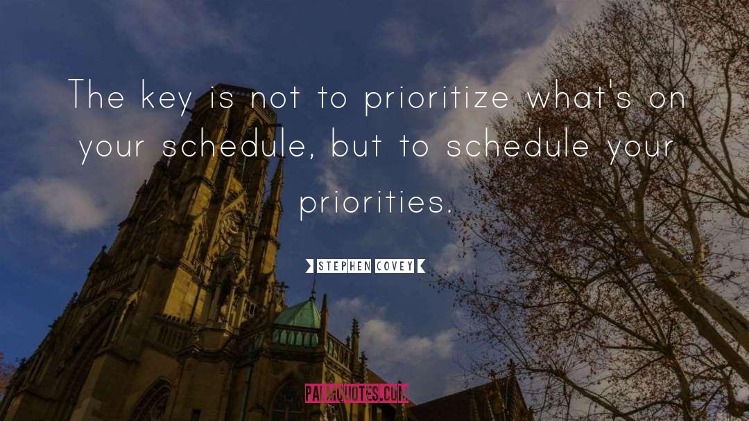 Prioritize quotes by Stephen Covey