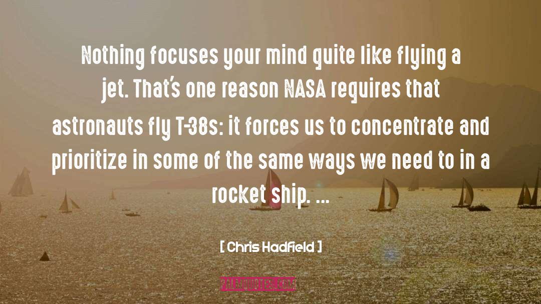 Prioritize quotes by Chris Hadfield