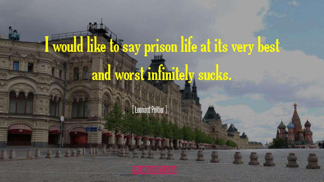Prison Life quotes by Leonard Peltier