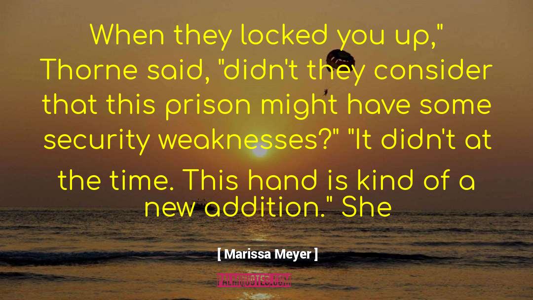 Prison Walls quotes by Marissa Meyer