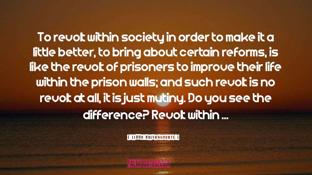 Prison Walls quotes by Jiddu Krishnamurti