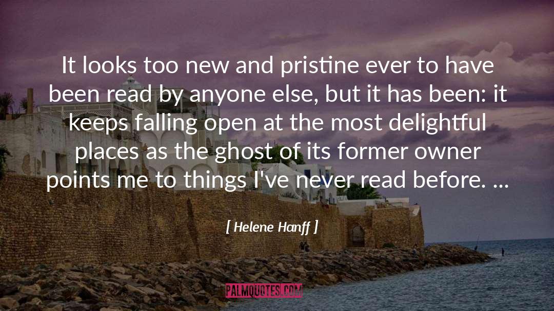 Pristine quotes by Helene Hanff