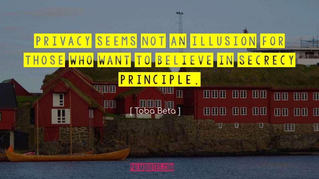 Privacy Is Illusion quotes by Toba Beta