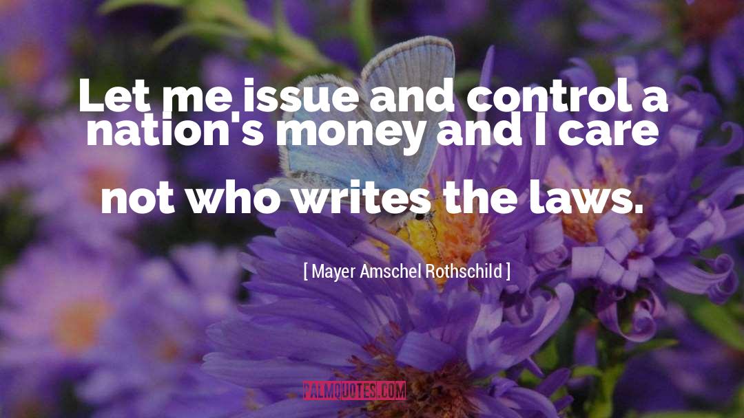 Privacy Issues And Laws quotes by Mayer Amschel Rothschild