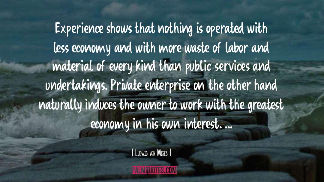 Private Enterprise quotes by Ludwig Von Mises