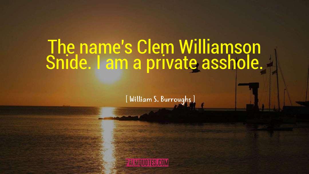 Private Investigator quotes by William S. Burroughs