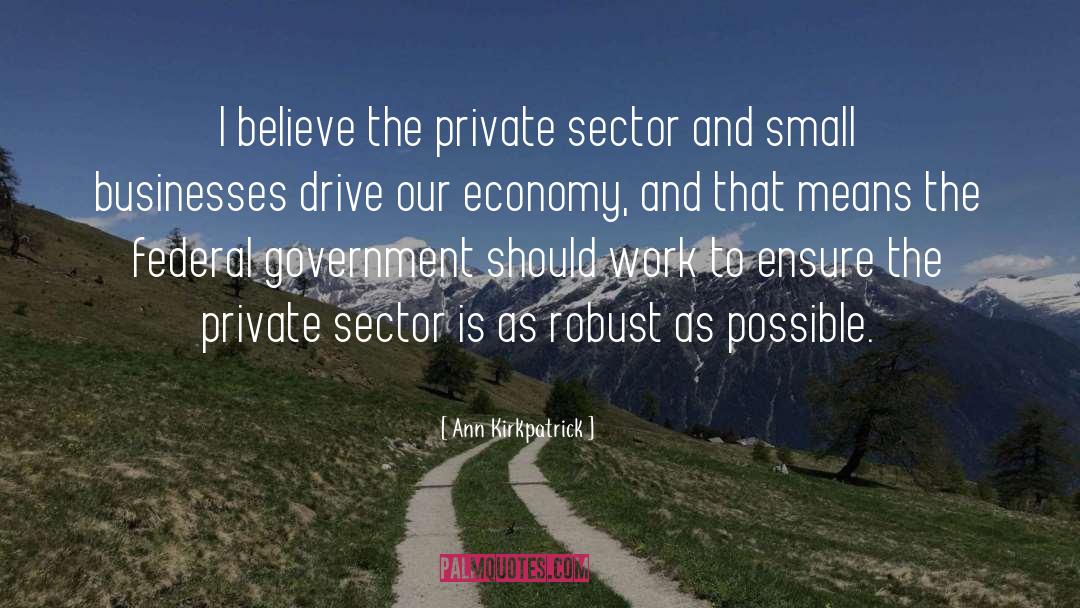 Private Sector quotes by Ann Kirkpatrick