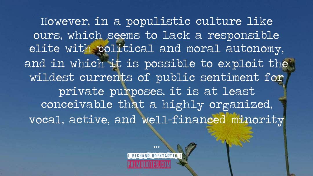 Private Thoughts quotes by Richard Hofstadter