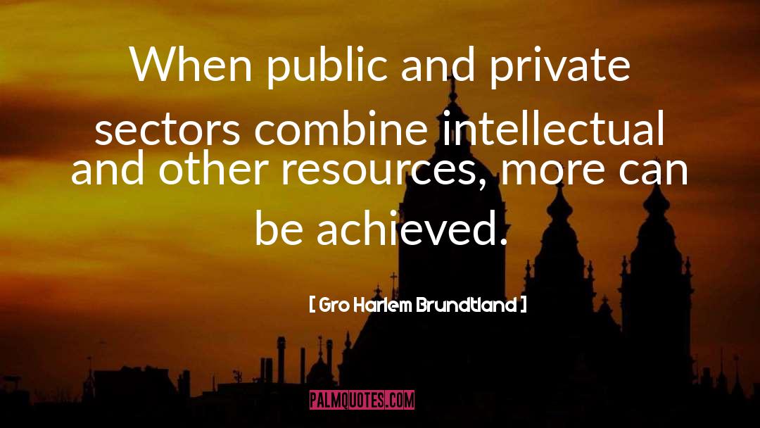 Private Thoughts quotes by Gro Harlem Brundtland