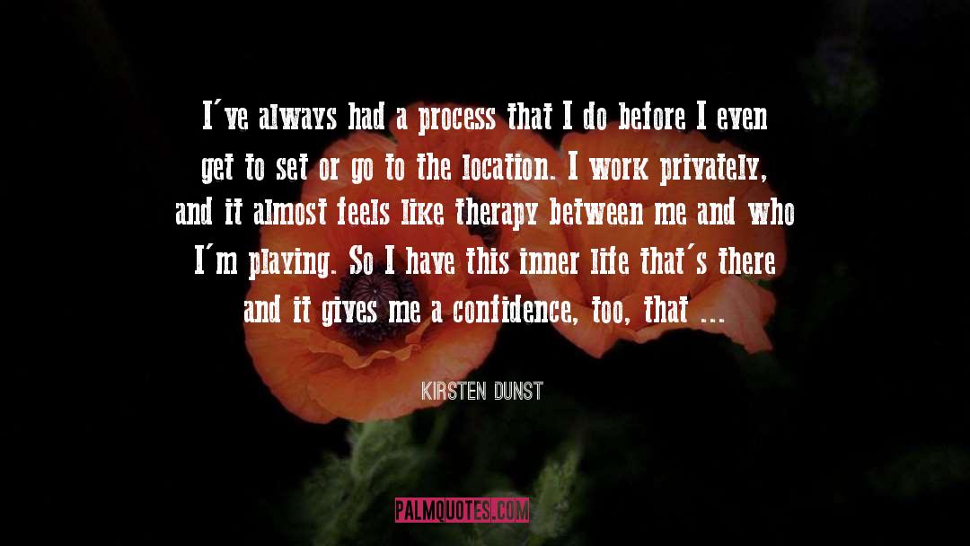 Privately quotes by Kirsten Dunst