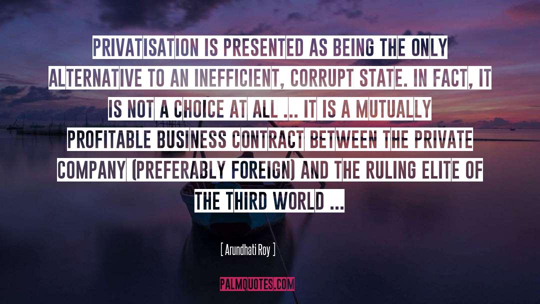 Privatisation quotes by Arundhati Roy