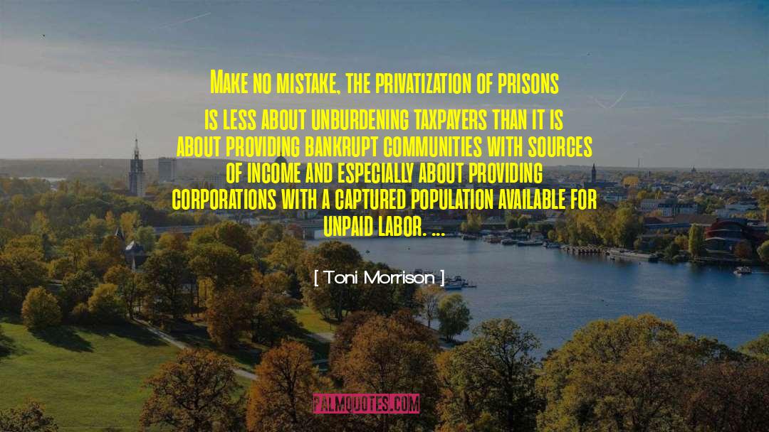 Privatization quotes by Toni Morrison