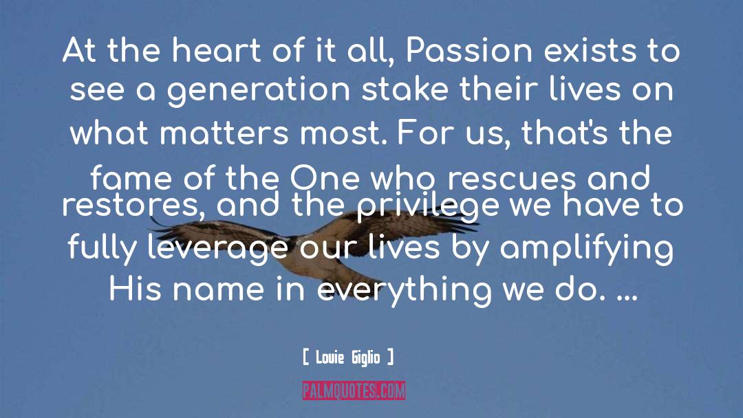 Privilege quotes by Louie Giglio