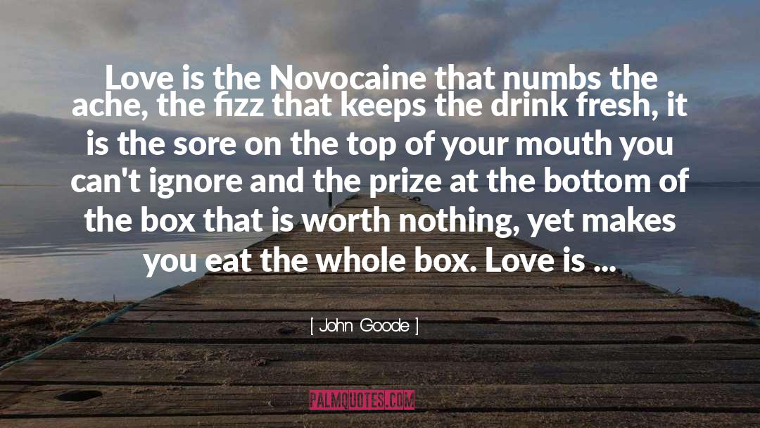 Prize quotes by John Goode