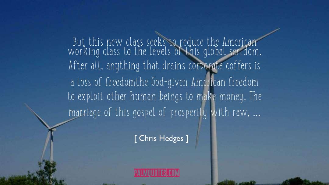 Prized quotes by Chris Hedges