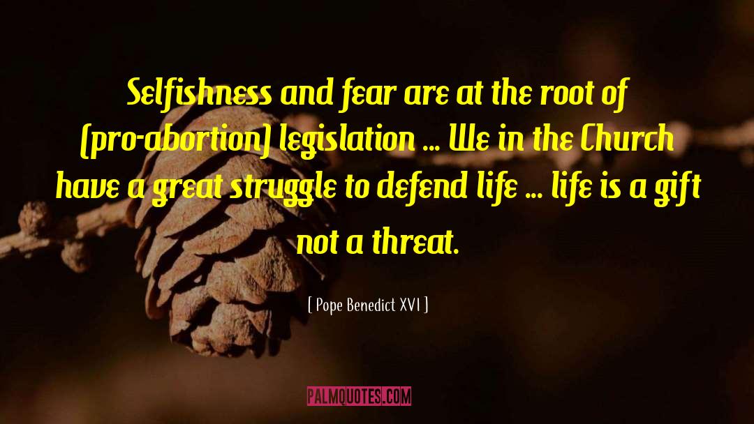 Pro Abortion quotes by Pope Benedict XVI