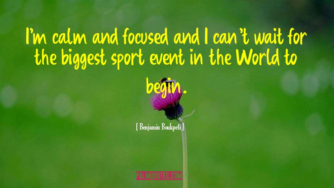 Pro Athlete quotes by Benjamin Boukpeti