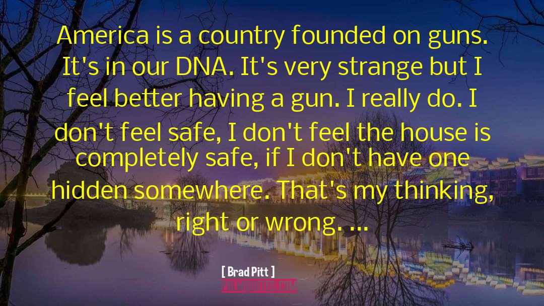Pro Gun quotes by Brad Pitt