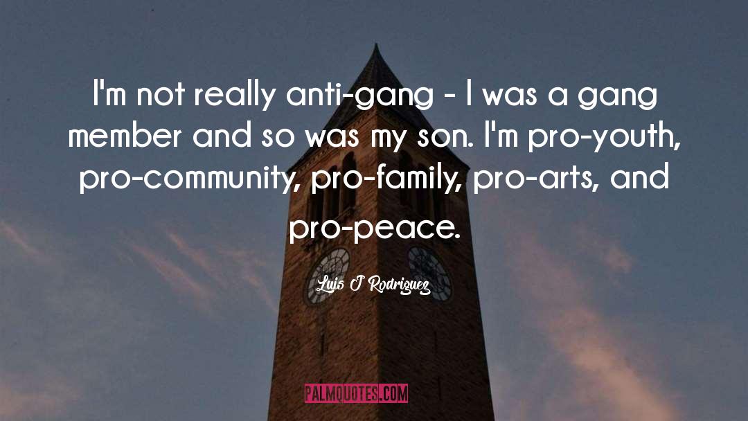 Pro Peace quotes by Luis J Rodriguez