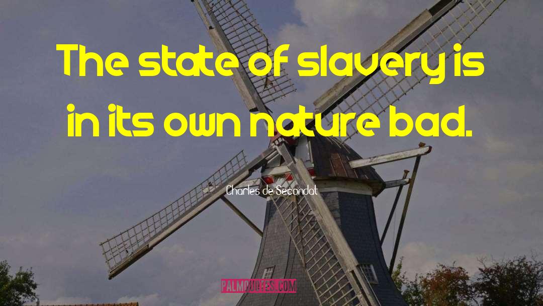 Pro Slavery quotes by Charles De Secondat