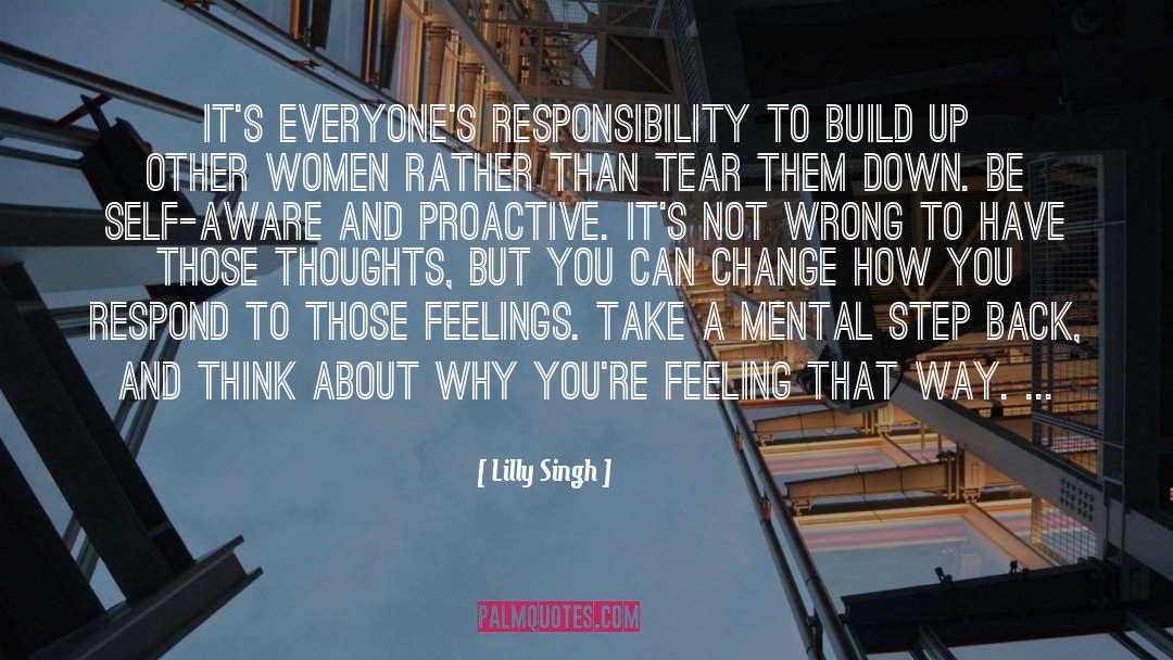 Proactive quotes by Lilly Singh