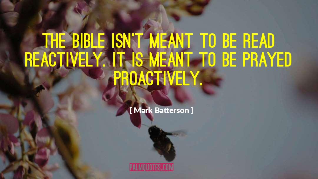 Proactively quotes by Mark Batterson