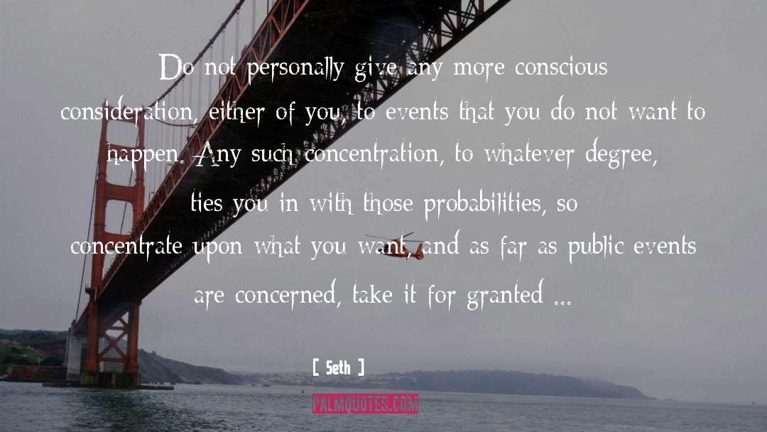 Probabilities quotes by Seth
