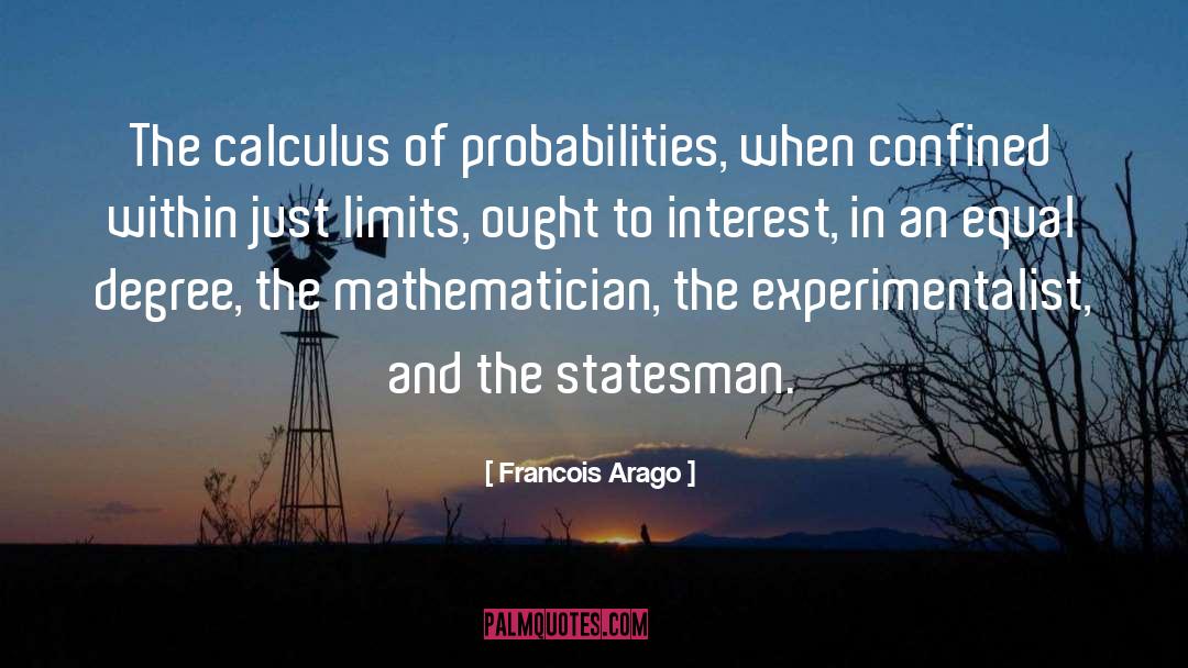 Probabilities quotes by Francois Arago