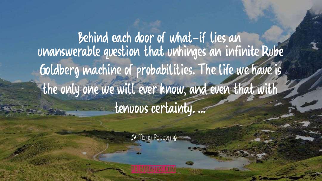 Probabilities quotes by Maria Popova