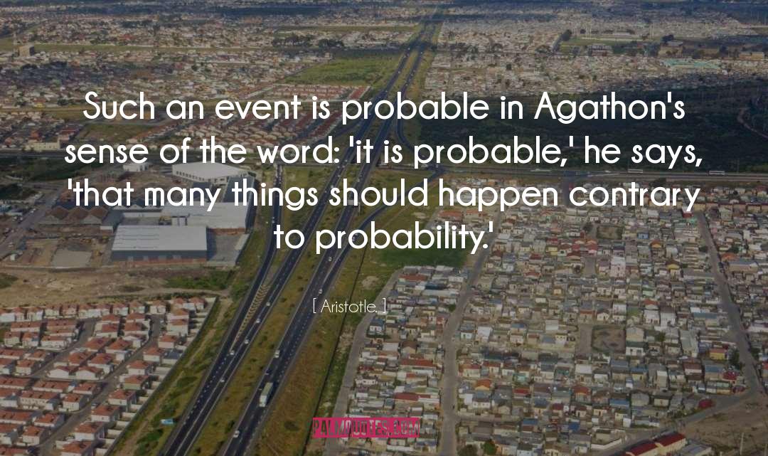 Probability quotes by Aristotle.