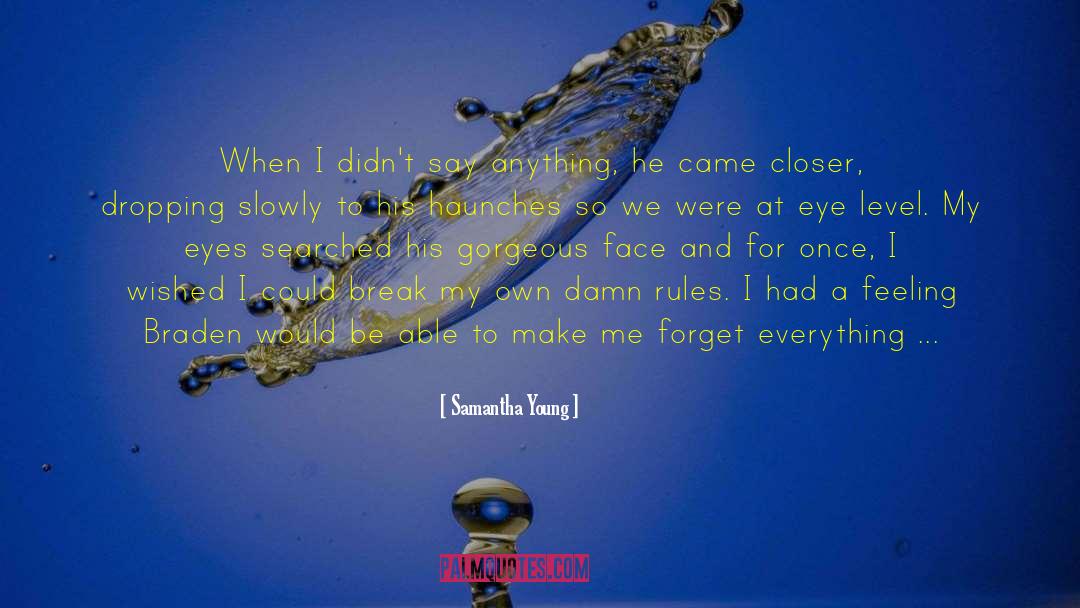 Probing quotes by Samantha Young