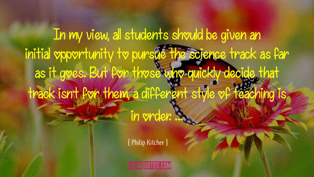 Problem As An Opportunity quotes by Philip Kitcher