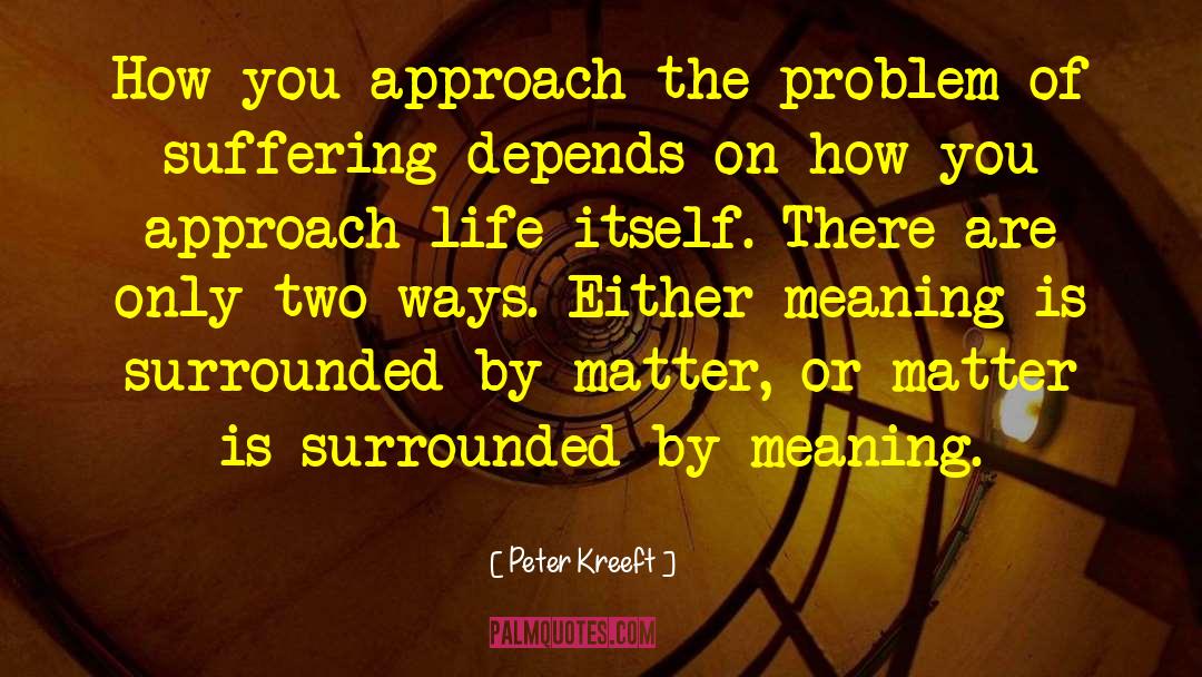 Problem Of Suffering quotes by Peter Kreeft