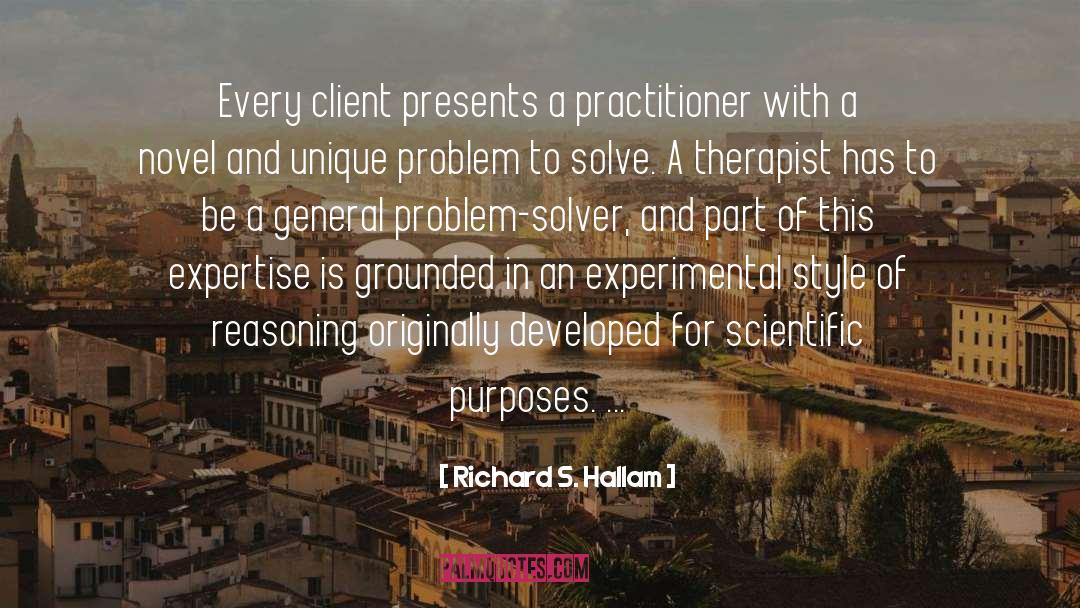 Problem Solver quotes by Richard S. Hallam