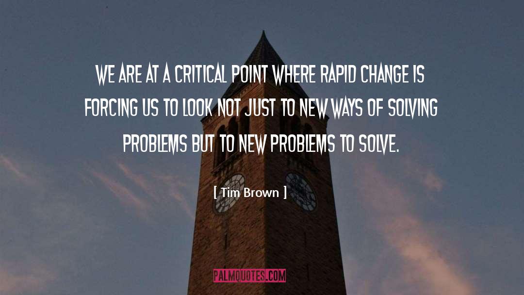 Problem Solving Skills quotes by Tim Brown