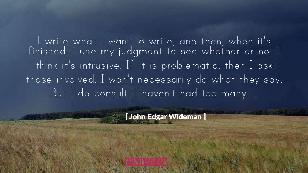 Problematic quotes by John Edgar Wideman
