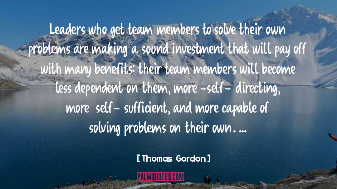 Problems And Solutions quotes by Thomas  Gordon