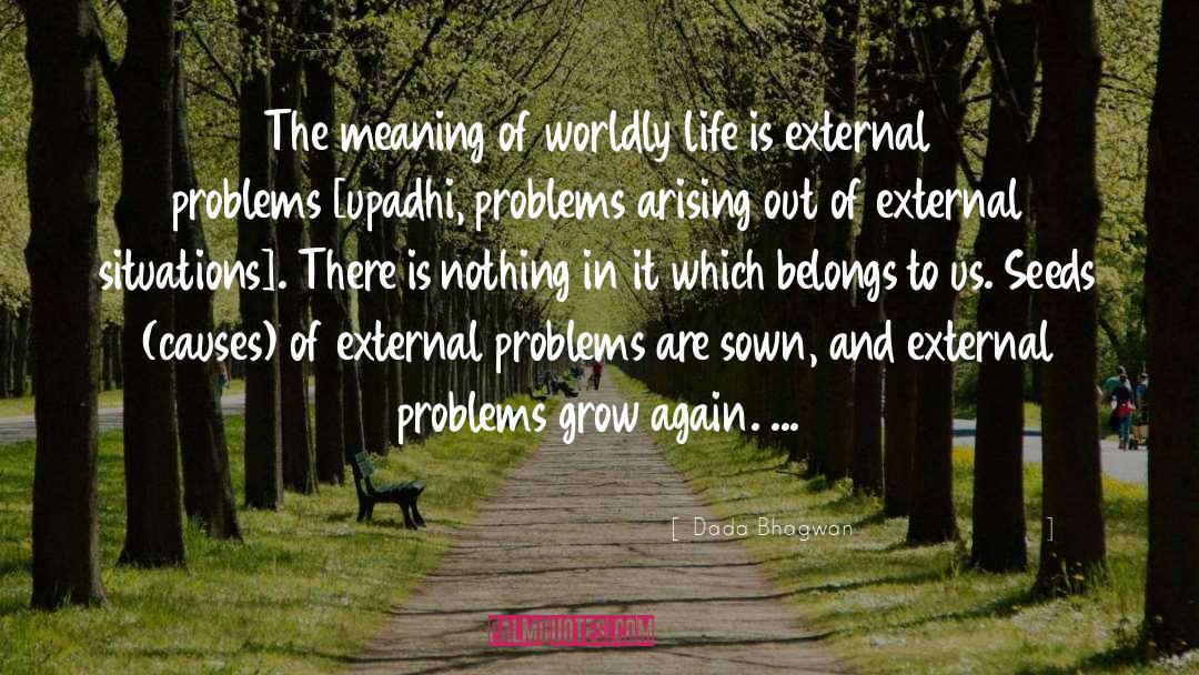 Problems In Life quotes by Dada Bhagwan