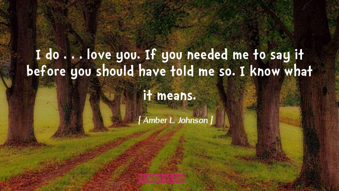 Problems Love quotes by Amber L. Johnson