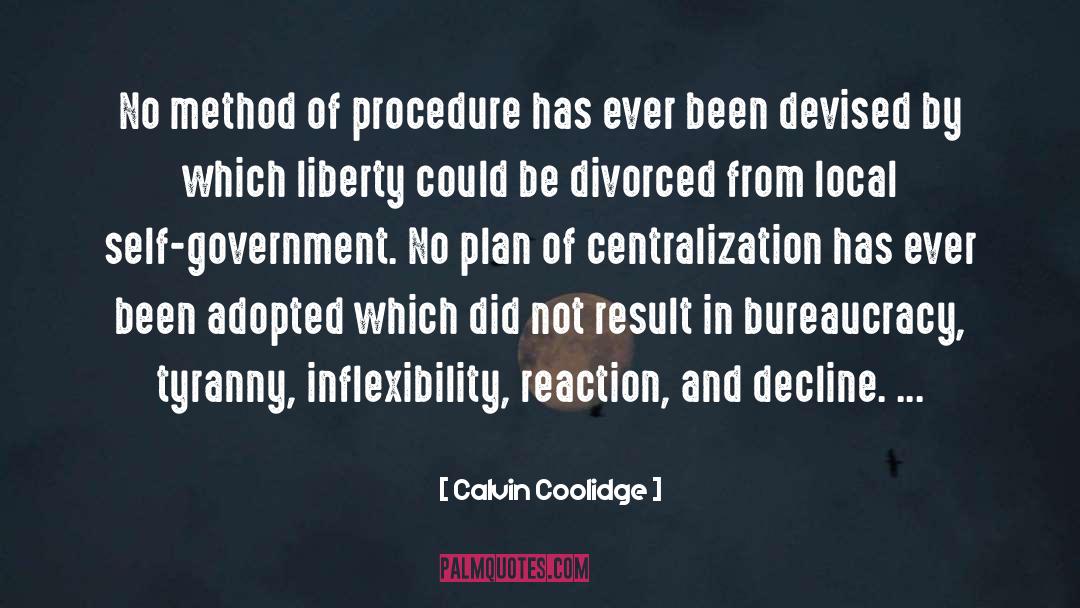 Procedure quotes by Calvin Coolidge