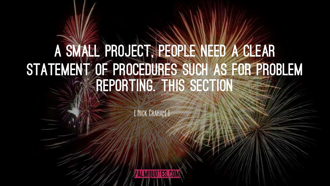 Procedures quotes by Nick Graham