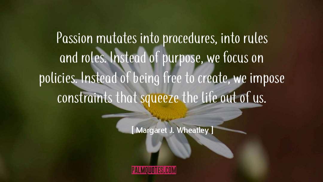 Procedures quotes by Margaret J. Wheatley