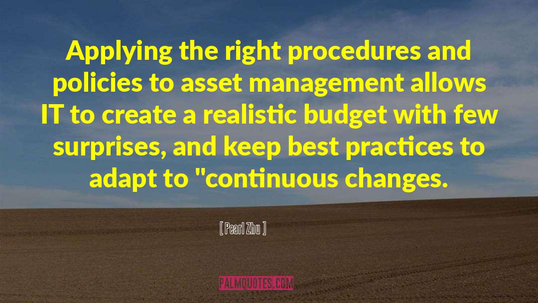 Procedures quotes by Pearl Zhu